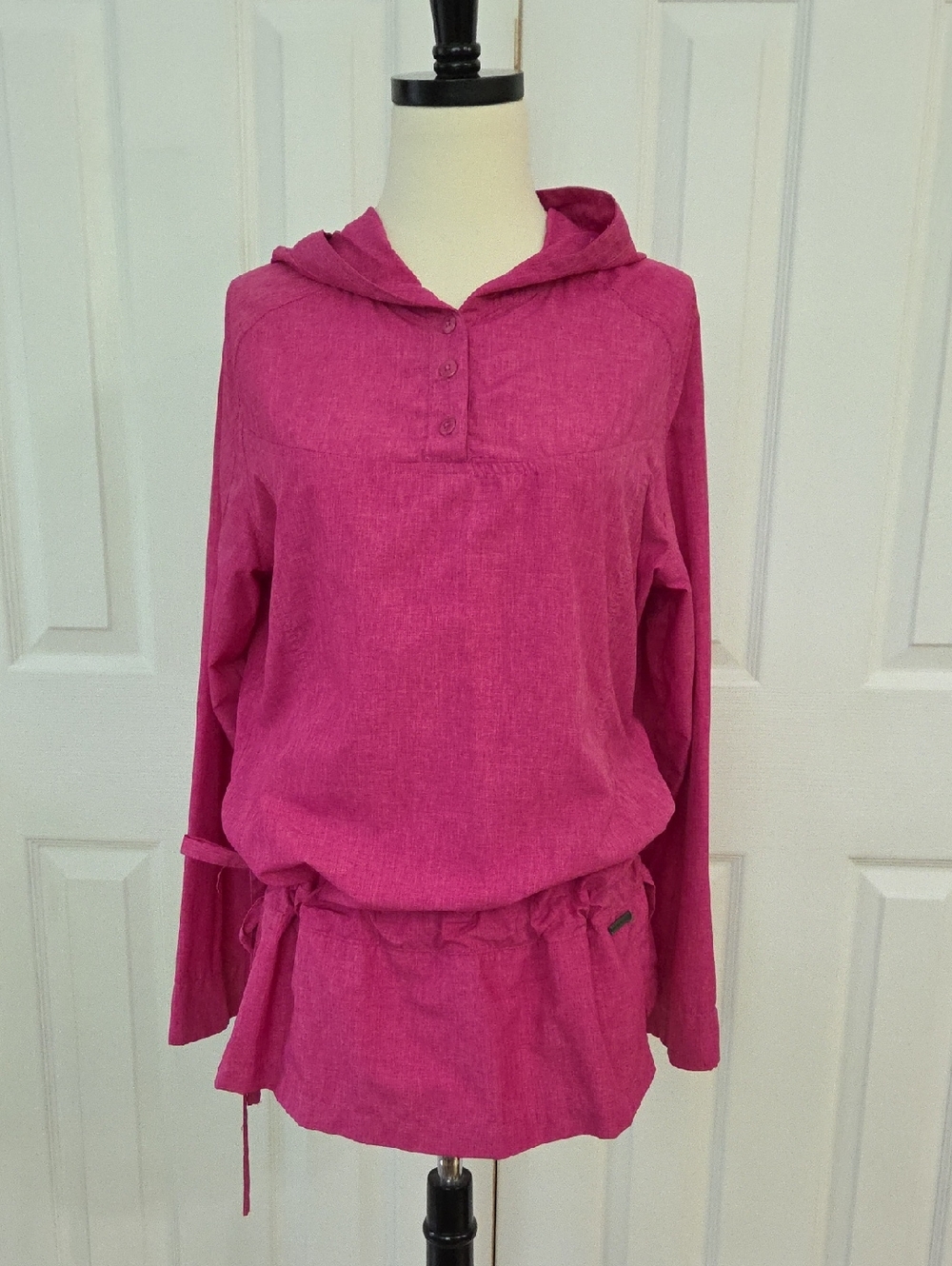 MERRELL AINSLEY PINK PULLOVER HOODED LIGHTWEIGHT ACTIVEWEAR TUNIC MEDIUM